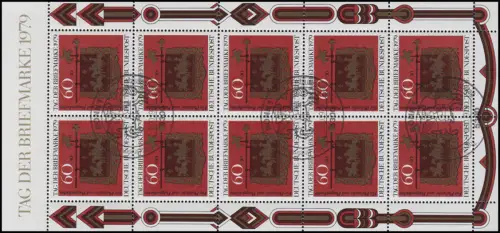 1023 Premier jour de livre de 10 ans du timbre 1979, ESSt Bonn