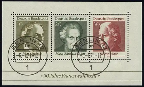 Block 5 Frauenwahlrecht 1969, VS-O Berlin 6.1.71