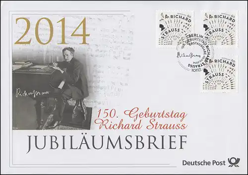3086 Richard Strauss 2014 - Lettre d'anniversaire