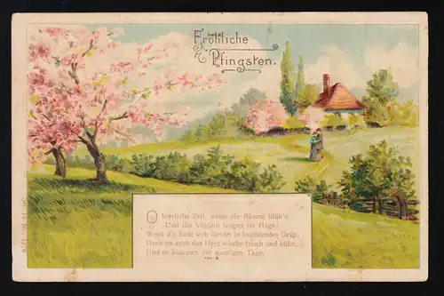 "Oh, le temps magnifique, quand les arbres fleurissent" Joyeuse Pentecôte Melle 21.5.1915