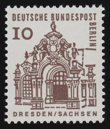 242a Constructions 10 Pf Zwinger Dresden **