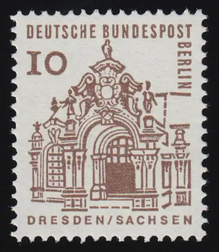 242b Bauwerke 10 Pf Zwinger Dresden **