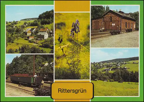 Restauré dans le BAHNPOSTWAGEN du train de musée AK avec vert chevalier SSt 1984