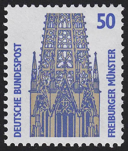 1340A v Sehenswürdigkeiten 50 Pf Freiburger Münster, **