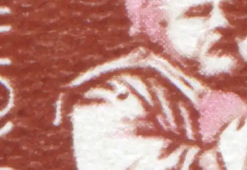 1850 Théâtre 10 Pf avec défauts de plaque PLF tache dans l'épaule, champ 15, **