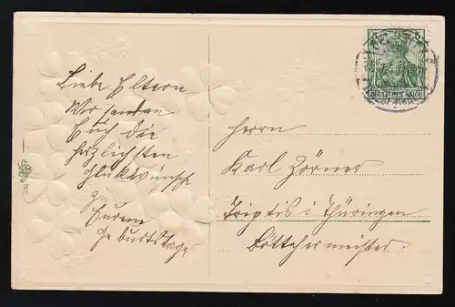 Gloire au trèfle, Félicitations, 20.7.1911