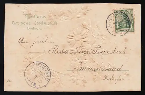 Margeriten Veilchen, Maison Lac, Félicitations, Burgweiler d'après Immenstaad 30.8.1906