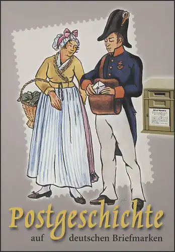 Postgeschichte auf deutschen Briefmarken, Briefträger, Klappkarte 1994