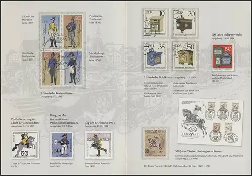 Histoire postale sur les timbres allemands, timbre-poste, carte pliante 1994