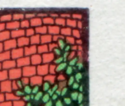 2382-2387 Märchen Rapunzel 1978 - Kleinbogen mit beginnendem PLF 2384, Feld 3 **