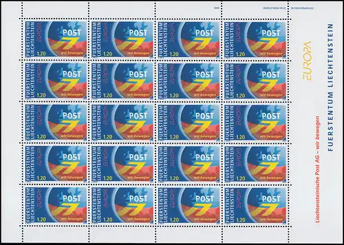 1310 EUROPE / CEPT: Art d'affiche 2003, Petit feuille **