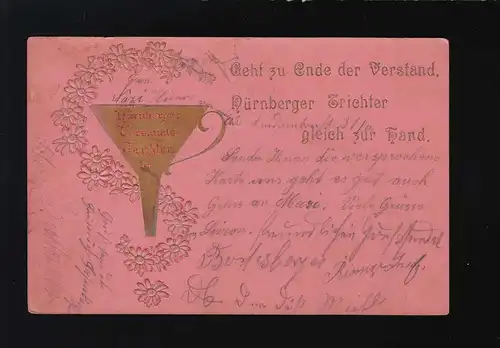 Nürnberger Verstands Trichter Gold, Nürnberg /Bad Kissingen 15. + 16.11.1904