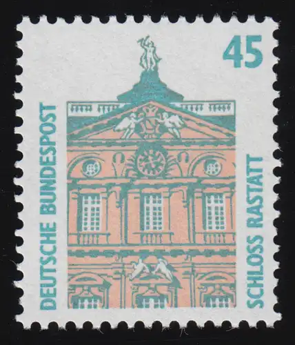 1468u SWK gelbe Gum. 45 Pf 300er, Einzelmarke + Nr. **
