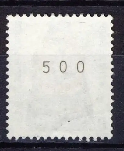 1398u SWK gelbe Gum. 20 Pf 500er-Rolle, RA Nr. 500 **