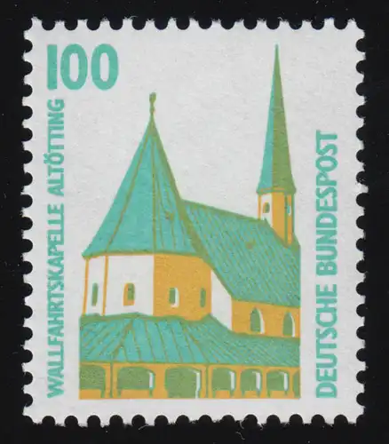 1406u SWK gum jaune. 100 pf 500 rouleau, début de rouleau n° 500 **