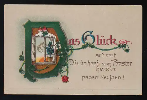 "La chance te regarde en riant à la fenêtre de la prose de l'année!"