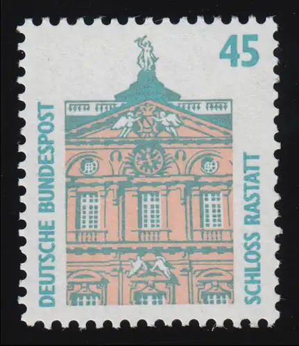 1468u SWK Gum jaune 45 Pf 300 rouleau, début de rouleau N° 300 **