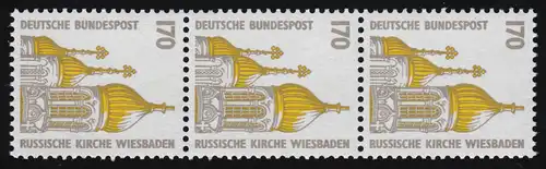 1535 SWK jaune gum. 170 Pf, 3 bandes + n° **