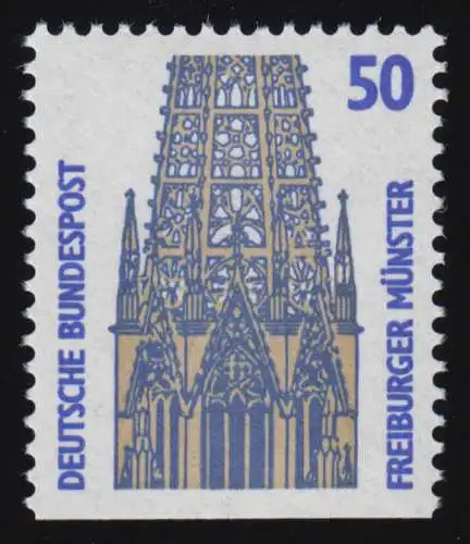 1340D u Sehenswürdigkeiten 50 Pf Freiburger Münster, ** postfrisch