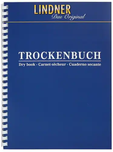 LINDNER Trockenbuch DIN A4, 10 Löschkartonblätter, OHNE Folien-Zwischenblätter
