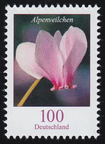 3365 Blume Alpenveilchen 100 Cent, ** postfrisch