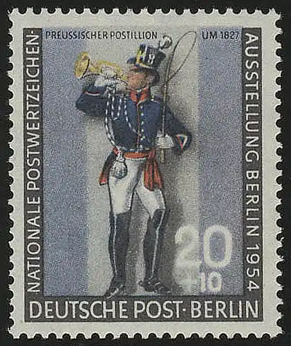 120a Nationale Postwertzeichen-Ausstellung Postillion **