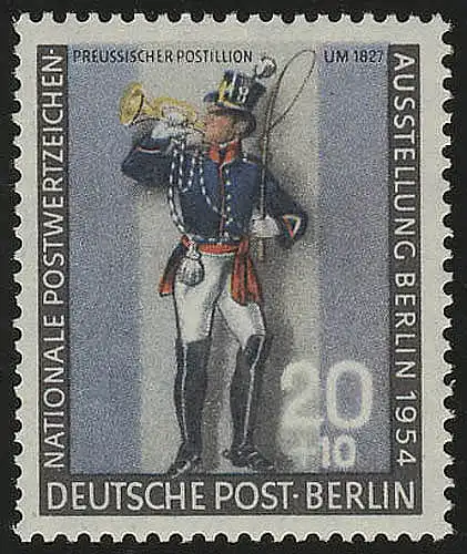 120a Nationale Postwertzeichen-Ausstellung Postillion **