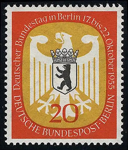 130 Bundestag Berlin 20 Pf ** .