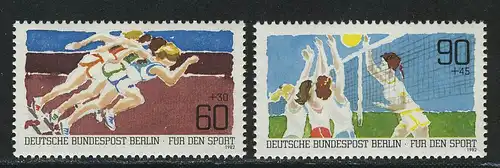 664-665 Sporthilfe Kurzstreckenlauf und Volleyball1982, Satz **