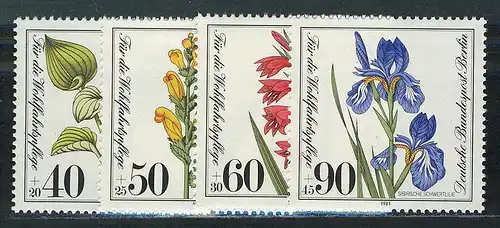 650-653 Wofa Plantes menacées 1981, phrase ** post-fraîchissement