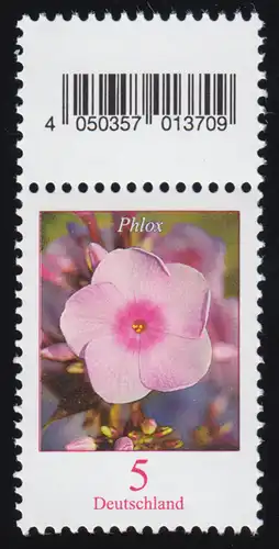 3296 Phlox 5 cents 500er-rouleau, avec champ de code (fermé 4) **