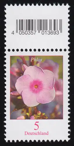 3296 Phlox 5 cent 200er-roule, avec champ de code (fermé 4) **
