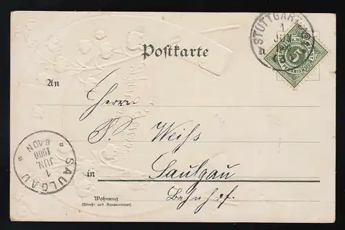 Huffeisen Maigloekchen & Marienkofer, Pentecôte, Stuttgart / Saulgau 1.6.1900