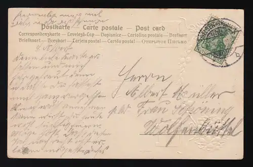 Rubans d'orange orné Félicitations Anniversaire Gelsenkirchen 29.8.1905