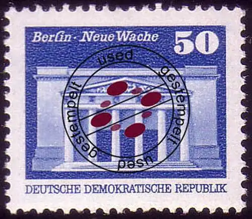 1948 Aufbau in der DDR Kleinformat 50 Pf O gestempelt