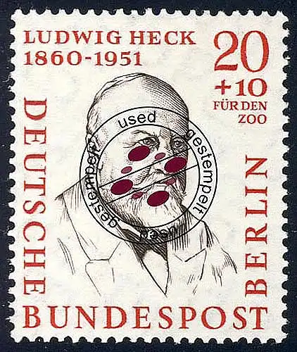 168 Hommes de l'Histoire 20+10 Pf Ludwig Heck O