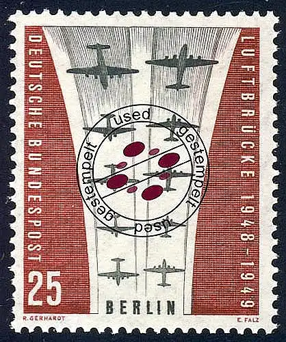 188 Beendigung der Berlin-Blockade O gestempelt