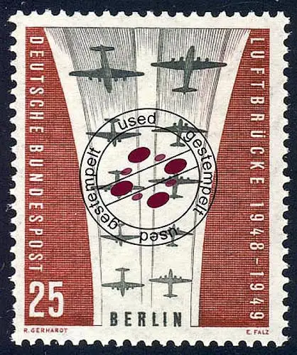 188 Beendigung der Berlin-Blockade, gestempelt O