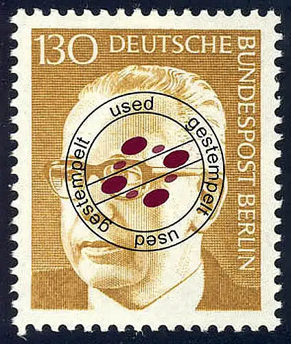 429 Gustav Heinemann 130 Pf  O gestempelt