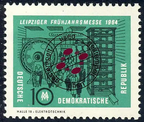 1012 Leipziger Printemps Salon Bräunigkes Hof 10 Pf O Tamponné