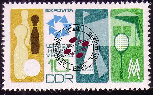 1872 Leipziger Automne Messe 10 Pf O Tamponné