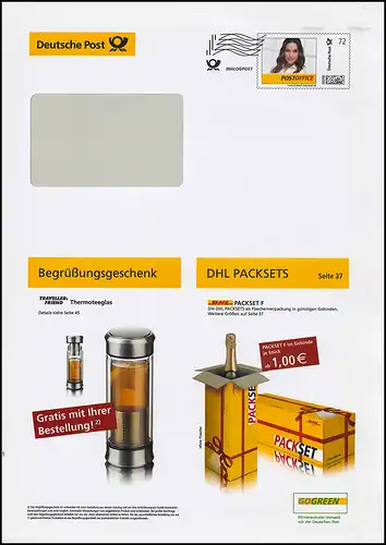 Plusbrief EAI B Dialogpost Frauenportrait 72 Cent Thermosteeglas 2017