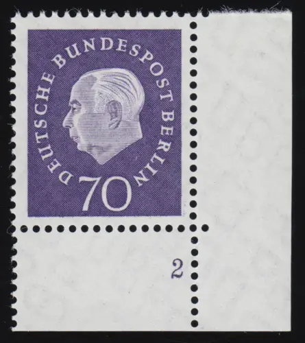 186 Huuss 70 Pf coin ur avec FN2 ** post-fraîchissement