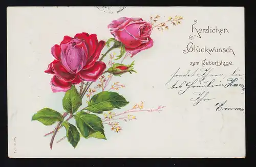Roses rouges Félicitations anniversaire Kirchsteinbek / Hambourg 30.9. + 1.10.104