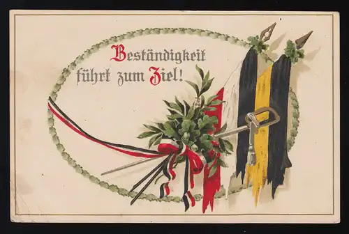 Beständigkeit führt zum Ziel! Res.Inf. Reg. Nr.18 4.Komp. Feldpostexp. 12.3.1916