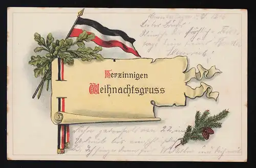 Noel Noël Noël n'est pas un courrier de champ Ers. Batl.I.-R.14, Münster 21.12.1916