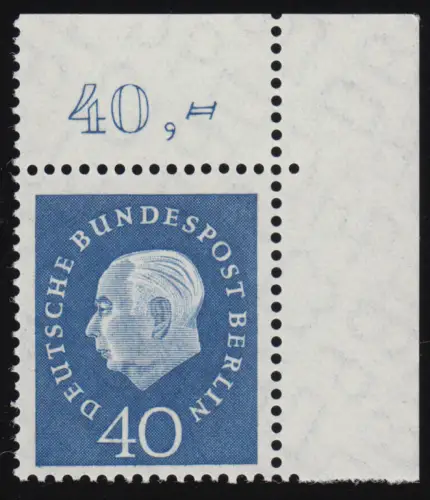 185 Heuss 40 Pf coin ou ** frais de port