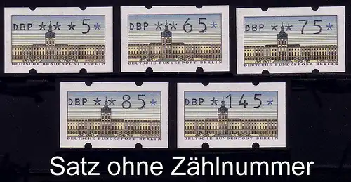 ATM Berlin, 5 valeurs: 5-145, série postale fraîche