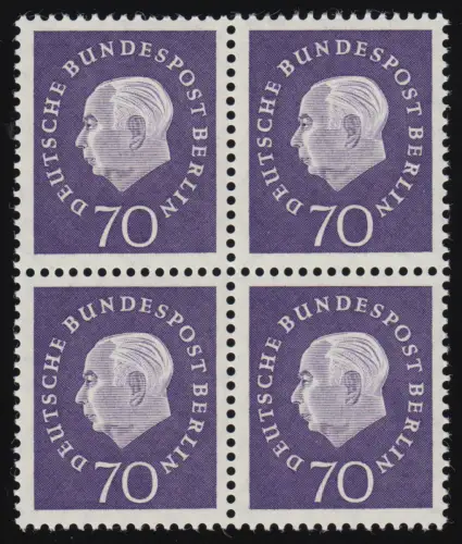 186 Huuss 70 Pf Quadruple ** frais de port