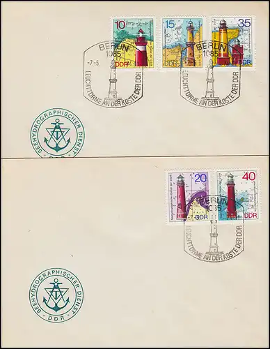 1953-1957 phares 1974, ensemble sur les bijoux FDC 1 et FDA 2